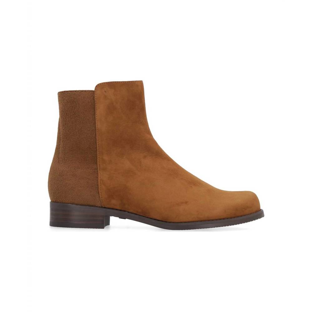 NEW STUART WEITZMAN women's easyon reserve suede neoprene ankle boots in cappucc
